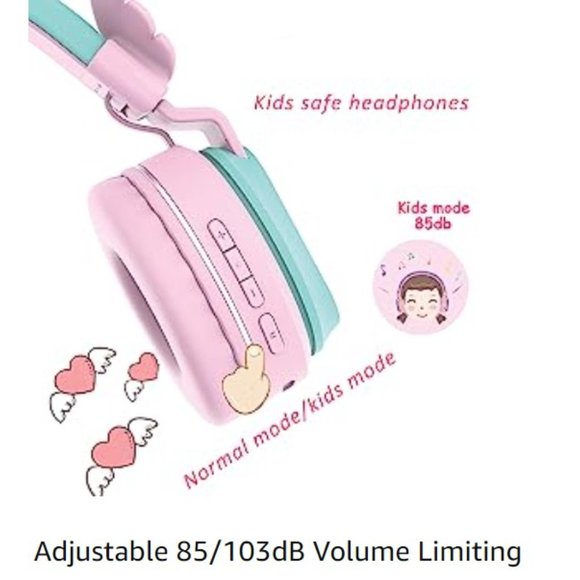 Kids Headphones - Wireless/Bluetooth - Volume Limit/Mic/Hand-free - TF Card - Picture 11 of 14